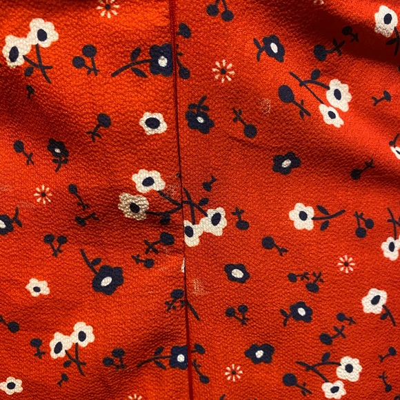 Princess Polly Red Floral Tie Mini V-Neck Dress - Picture 13 of 14